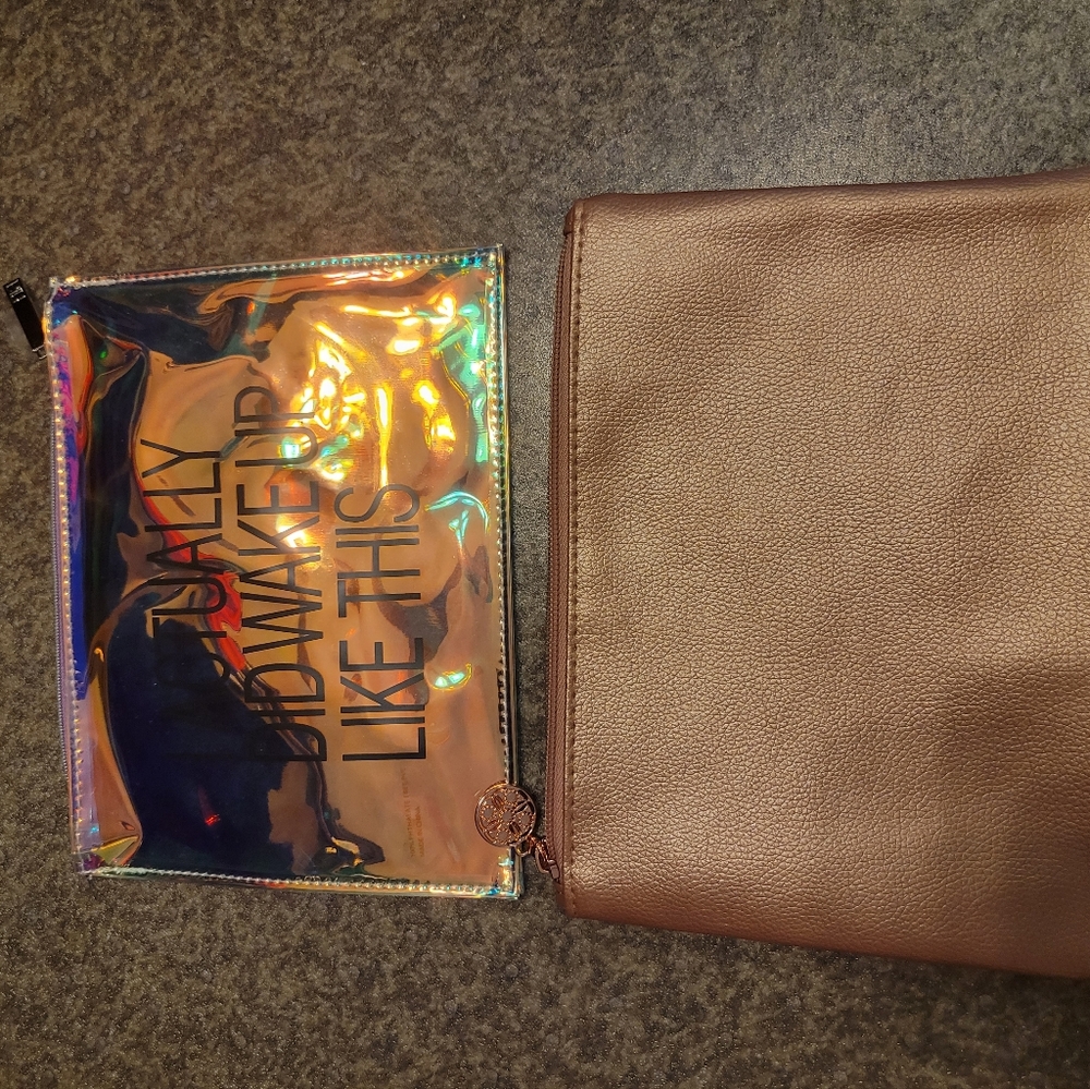 Two small cosmetic bags
